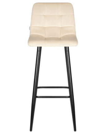 Стул барный DOBRIN NICOLE (черные матовые ножки, кремовый велюр (108-113)) 2 шт_6