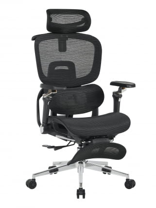 Кресло офисное ТопЧаирс Продигй с оттоманкой черный / TopChairs Prodigy_1