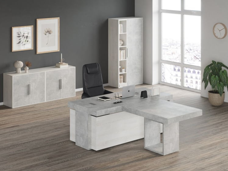 Стол письменный B-TONE BTN36110031 Сосна Бетон светлый_1