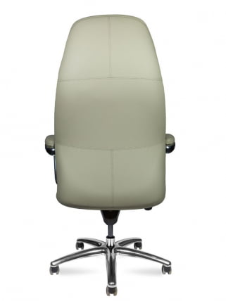 Кресло руководителя PORSCHE кожа Светло-серый_4