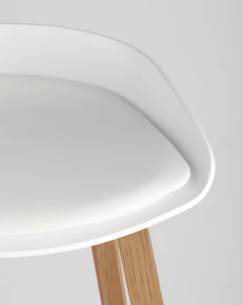 Барный стул Libra Soft с подушкой Белый_8