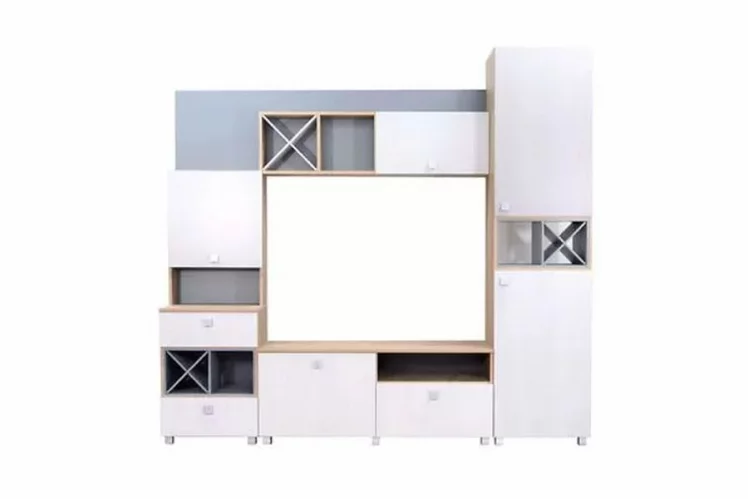 Стенка Сканди Ясень Анкор Светлый Дуб Крафт Золотой_1