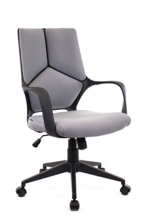 Кресло для персонала Everprof Trio Black LB T Ткань Серый_0