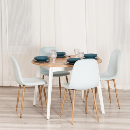 Стул BREEZE (mod. 4724) Велюр/металл , 44 х 53 х 87 см, Aquamarine (аквамарин) HLR16 / натуральный_11