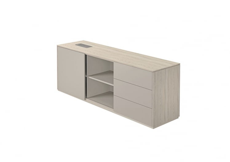 Тумба опорная 1700 правая Atlas NZ-0211.YN.GS.R Ясень Наварра Серый камень_0