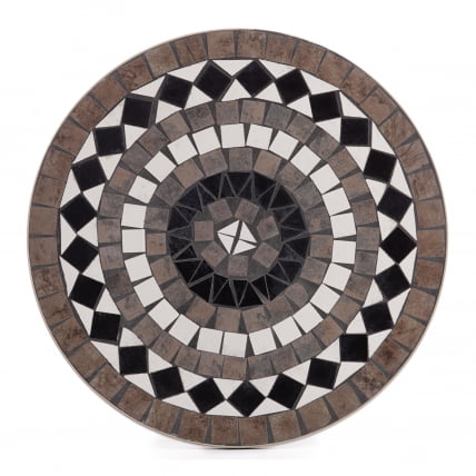 Стол Secret de Maison ROMEO (mod. PL08-7451RV) металл, 60*72см, белый/плитка калейдоскоп_1