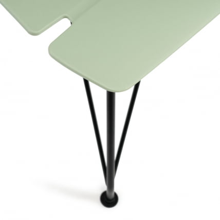 Стул ХАНСЕН (мод. 622Н) / 1 шт. в упаковке пластик/металл, 51х47х80 см, высота до сиденья 45 см, фисташковый/черный / HANSEN (mod. 622N)_5