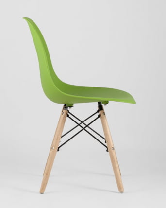 Стул Еамес Стиле ДСВ зеленый (разборный каркас) / Eames Style DSW_4