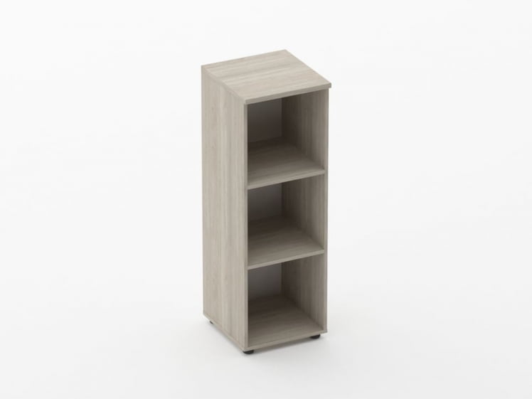 Шкаф средний открытый Glassy 6.12.10 Дуб сантана светлый_0