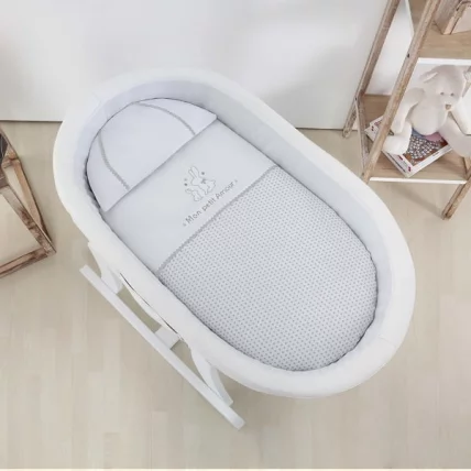 Колыбель-качалка Micuna Nacelle МО-1782 Whte/White Grey-Grey текстиль_3