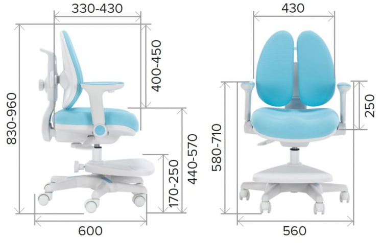 Детское кресло Everprof Kids 101 Ткань Темно-серый_16