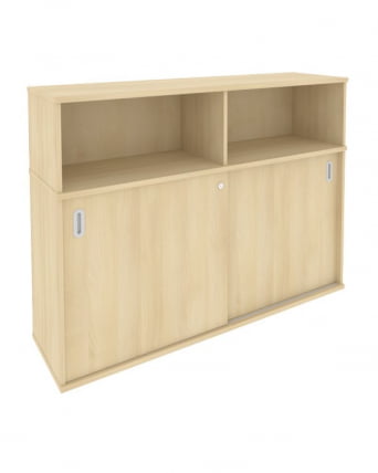 Шкаф-купе приставной Metal System Б.ШК-2 Акация/Серый_0