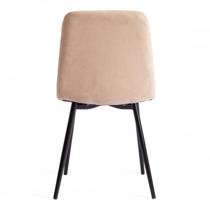 Стул CHILLY MAX Велюр/металл , 45 х 54 х 90 см , бежевый/черный_3