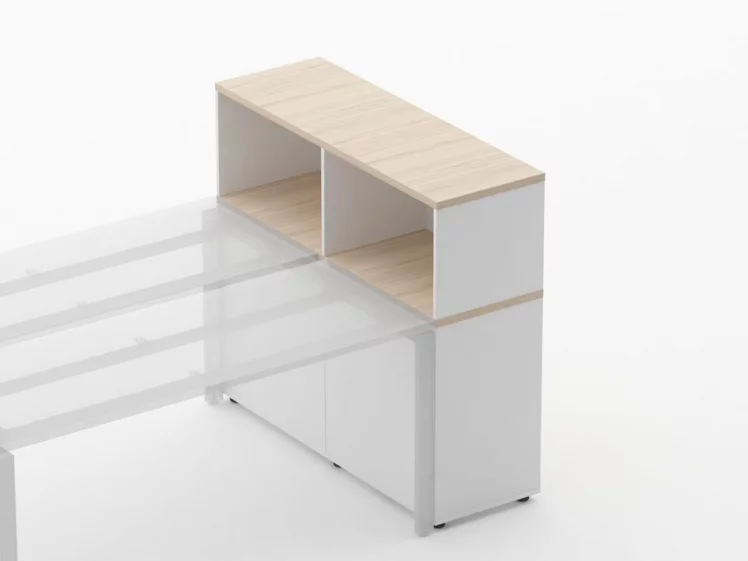 Тумба комбинированная высокая для рабочего модуля Deka 9.04.125 Туя/Белый_3