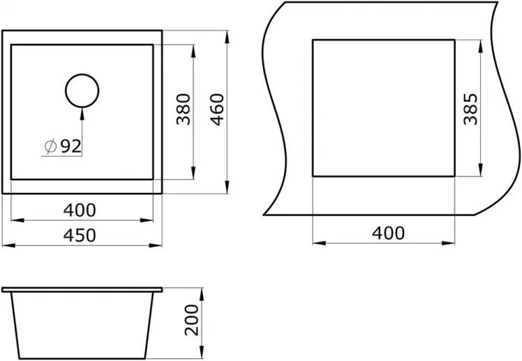 Кухонная мойка GRANULA 4451 Классик_1
