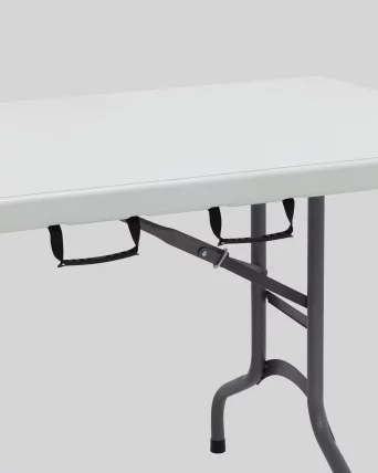 Стол складной пластиковый Кейт 240 чемодан Белый_5