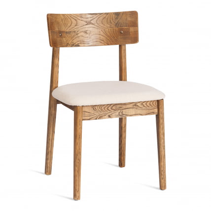 Стул ТХОР дерево вяз/ткань лен, груша№3/бежевый лен, 50х48х81,5 см / THOR_0