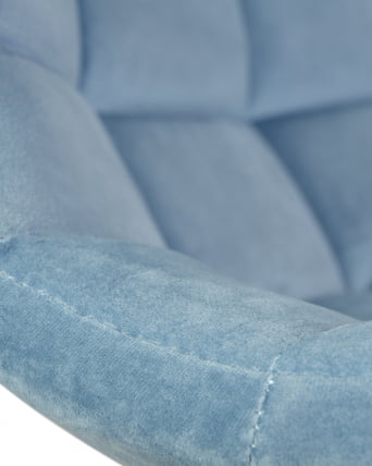 Стул барный ДОБРИН ТАИЛОР ВХИТЕ (пудрово-голубой велюр (МДЖ9-74)) 2 шт / DOBRIN TAILOR WHITE (MJ9-74))_8