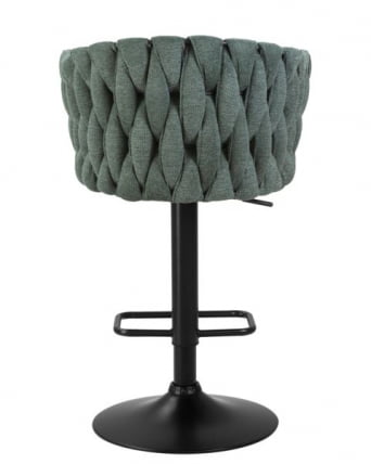 Стул барный DOBRIN LEON (зеленая ткань (LAR 275-23)) 2 шт_4