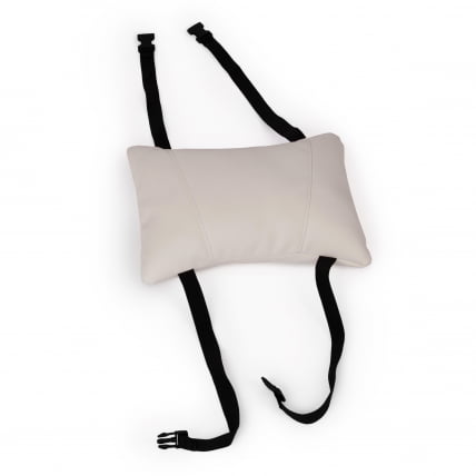 Кресло DRIVER (22) кож/зам/ткань, белый/красный, 36-01/TW-08_14