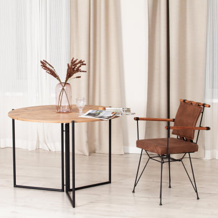 Стул PRIX (mod. 291) металл/экокожа, 53 x 57 x 80.5 см, brown (коричневый) PY-291_8