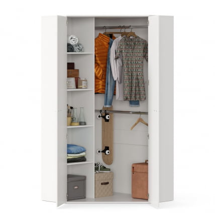 Шкаф угловой 45 Милтон ЛД 537.040.000 Белый_2