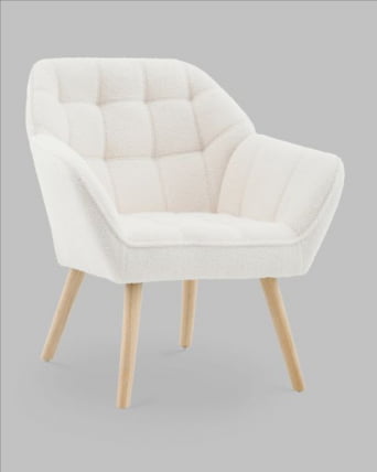 Кресло Вэйл тэдди белый_0