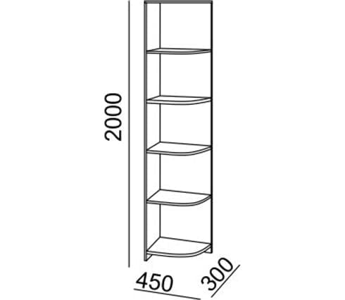 Пристрой угловой Модуль №9 Ясень шимо светлый_1