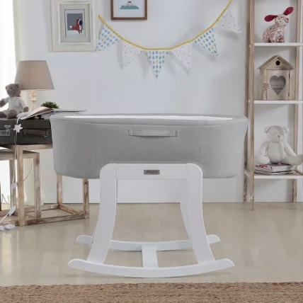 Колыбель-качалка Micuna Nacelle МО-1782 Whte/White Grey-Grey текстиль_0