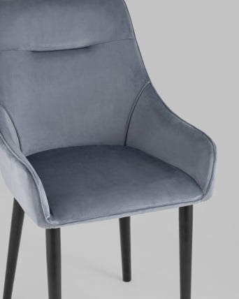 Стул Джоан велюр Серый_7
