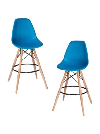 Стул барный DOBRIN DSW BAR (ножки светлый бук, цвет сиденья голубой (BE-02)) 2 шт_0