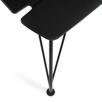 Стул ХАНСЕН (мод. 622Н) / 1 шт. в упаковке пластик/металл/эко кожа, 51х47х80 см, высота до сиденья 45 см, черный/черный / HANSEN (mod. 622N)_5