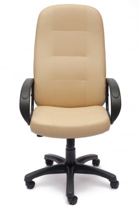 Кресло руководителя Devon (бежевый перфорированный)_1