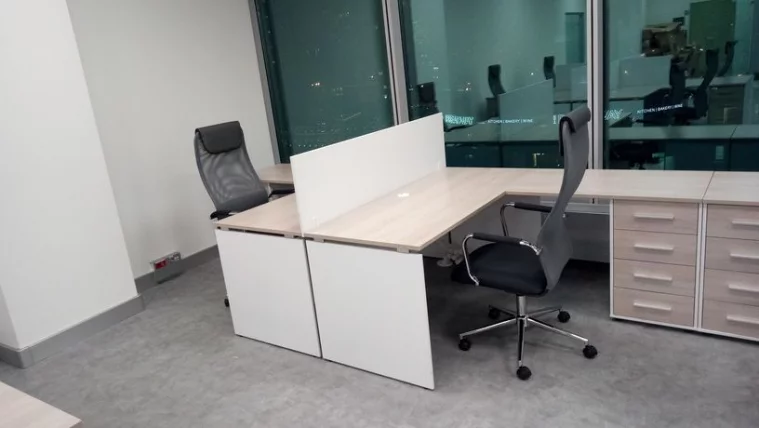 Стол прямой Deka ЛДСП каркас 75.07.16 Дуб Сантана светлый/Белый_9