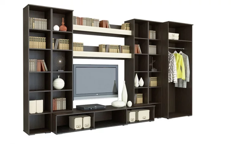 Гостиная Бордо со шкафом Венге Дуб_2