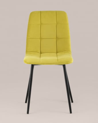 Стул Oliver велюр Золотистый_8