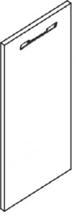 Дверь ЛДСП для стационарной тумбы YALTA LT-D5 Л Акация Лорка_1