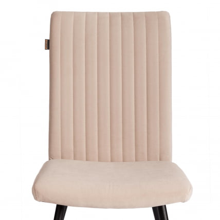 Стул обеденный Monte Carlo TREND, велюр, бежевый/черный, 7, 49х51х93 см_6