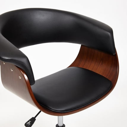 Кресло VIMTA орех, кож/зам черный_8