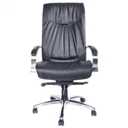 Кресло руководителя Шеф хром Черный_0