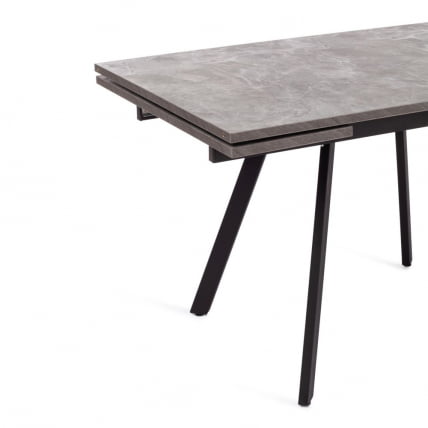 Стол VIGO ЛДСП/HPL/металл, 120 x 80 x 30 х 30 х 75 см, Мрамор черный/черный_8