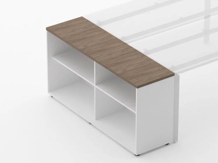 Тумба открытая Deka 9.01.145 Дуб Верцаска/Белый_1