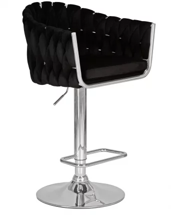 Стул барный DOBRIN MARCEL Черный велюр MJ9-101_1