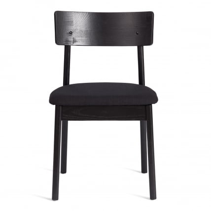 Стул ТХОР дерево вяз/ткань лен, черный/черный лен, 50х48х81,5 см / THOR_4