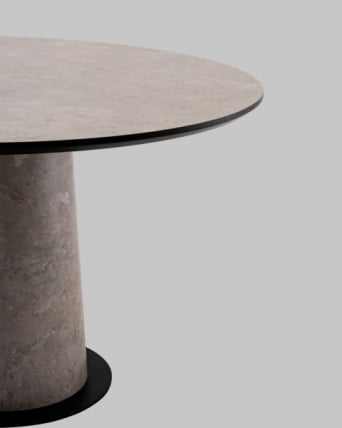 Стол круглый Пулон 120 см столешница HPL бетао_2