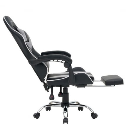 Кресло компьютерное CROMEX (КРОМЕКС) Wave GM-145 экокожа черное/серое_7