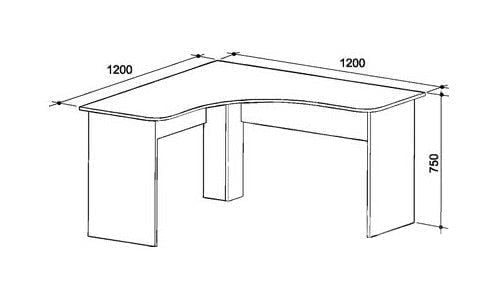 Компьютерный стол угловой Сити 5.2 Мадейра_1