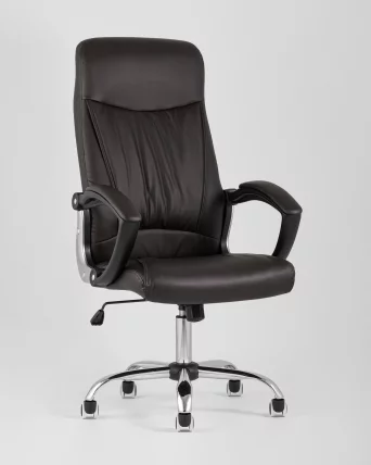 Кресло руководителя ТопЧаирс Товер Коричневое / TopChairs Tower_1