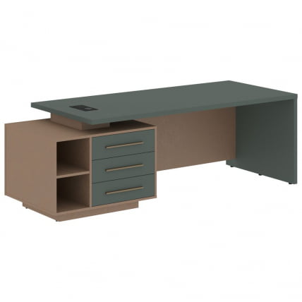 Стол руководителя левый VELION VCT 2390 L Нефрит Кобра_0