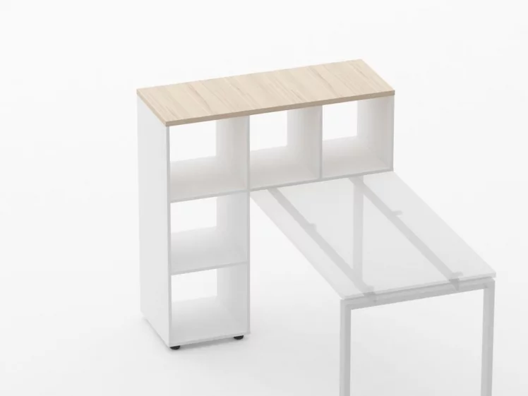 Стеллаж к столу Deka 9.07.11 Туя/Белый_1